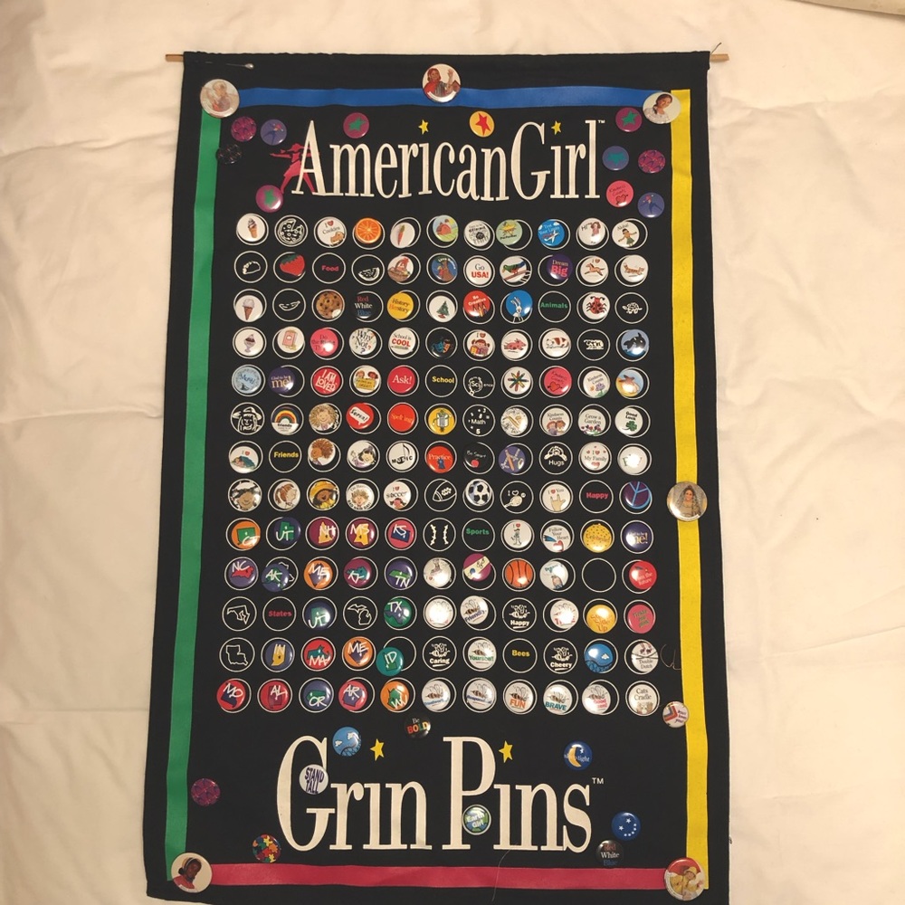 American Girl Grin Pins